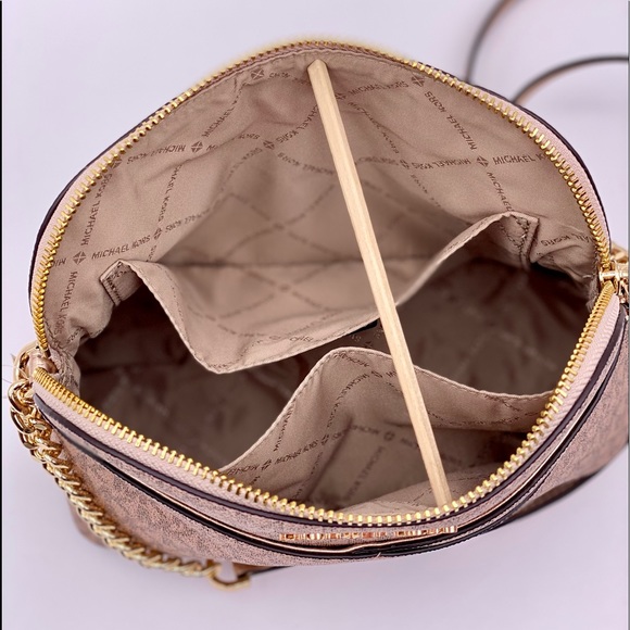 MICHAEL KORS Dome Crossbody Bag Rose Gold - Picture 12 of 16